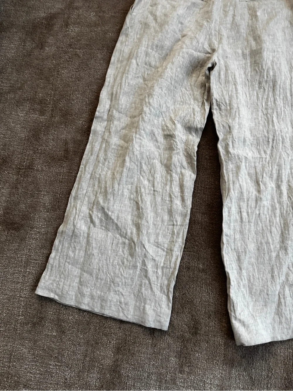 Reformation Alex Linen Mid Rise Pant